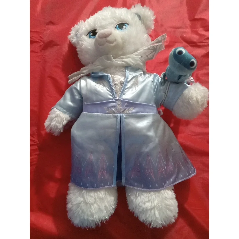 Build A Bear Disney's Frozen Princess Elsa & Anna With Dresses Sparkle 2014 BAB